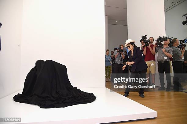 Yoko Ono attends the Yoko Ono: One Woman Show, 1960-1971 at Museum of Modern Art on May 12, 2015 in New York City.