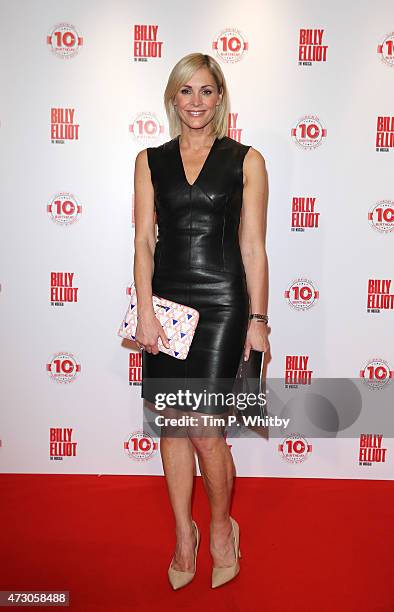 Jenni Falconer arrives for the 10 Year Anniversary performance of Billy Elliot at Victoria Palace Theatre on May 12, 2015 in London, England.