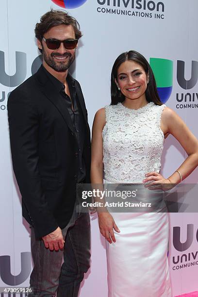 Ivan Sanchez and Ana Brenda attend Univision's 2015 Upfront at Gotham Hall on May 12, 2015 in New York City.