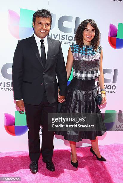 Actor Julian Roman and actress Ana Serradilla attend Univision's 2015 Upfront at Gotham Hall on May 12, 2015 in New York City.