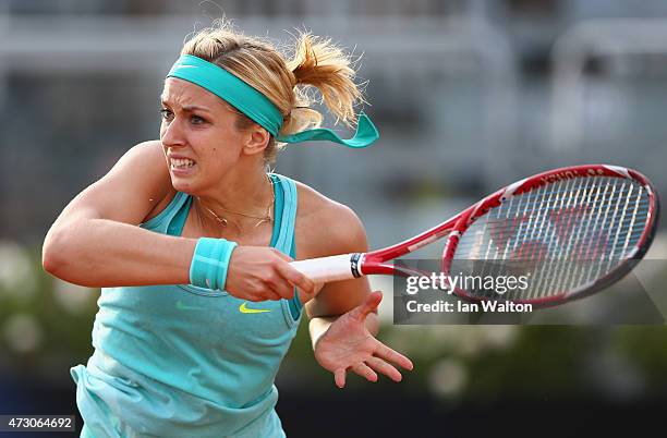 Sabine Lisicki of Germany in action during her match against Timea Bacsinszky of switzerland on Day Three of the The Internazionali BNL d'Italia 2015...