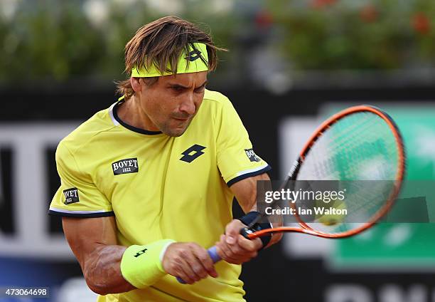 David Ferrer of Spain in action during his match against Richard Gasquet of France on Day Three of the The Internazionali BNL d'Italia 2015 at the...