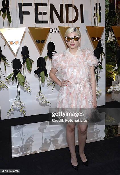 Miriam Giovanelli attends the launch of the Fendi New Eyewear Collection at the Miguel Angel Hotel on May 12, 2015 in Madrid, Spain.