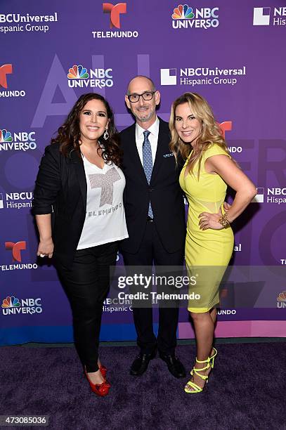 Hispanic Group Upfront at Jazz at Lincoln Center on Tuesday, May 12, 2015" -- Pictured: Angelica Vale, "La Sorpresa de Tu Vida, Luis Silberwasser,...