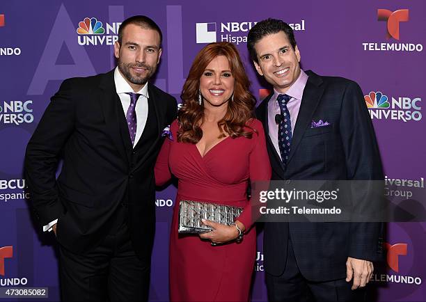 Hispanic Group Upfront at Jazz at Lincoln Center on Tuesday, May 12, 2015" -- Pictured: Rafael Amaya, "El Senor de los Cielos," Maria Celeste...