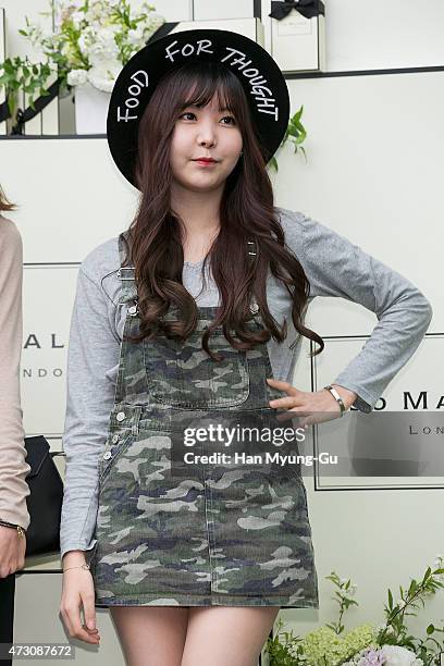 Raina of South Korean girl group After School attends the photocall for Jo Malone London Hannam boutique opening on May 12, 2015 in Seoul, South...