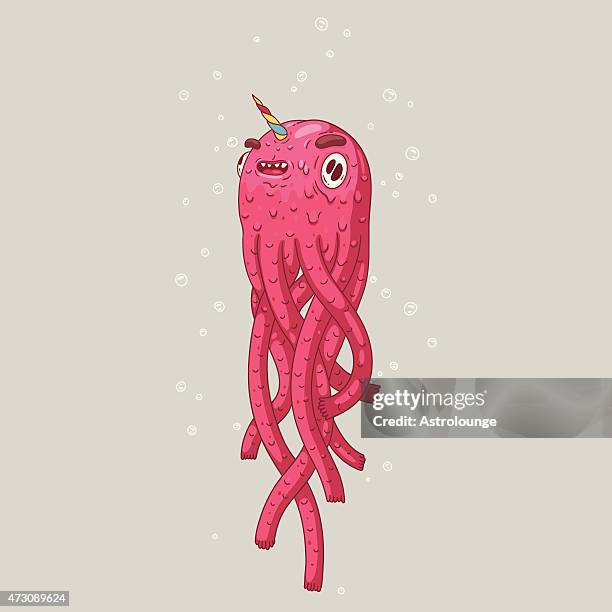 octopus - animal art stock illustrations