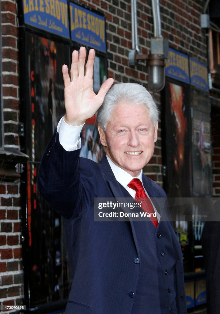 Celebrities Visit "Late Show With David Letterman" - May 12, 2015