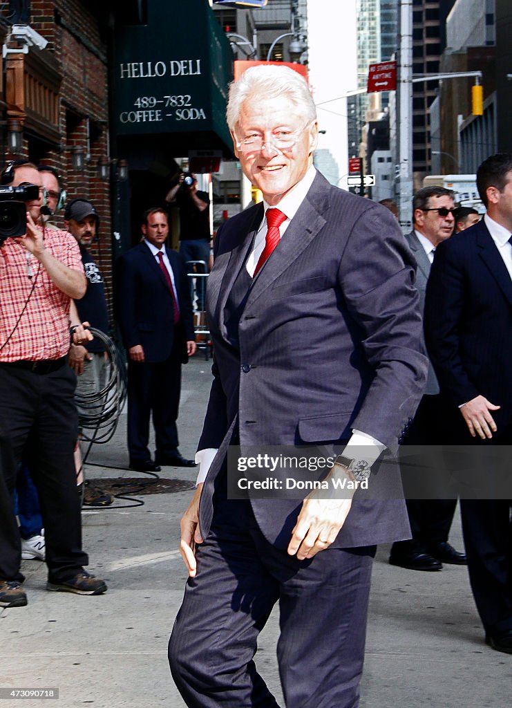 Celebrities Visit "Late Show With David Letterman" - May 12, 2015