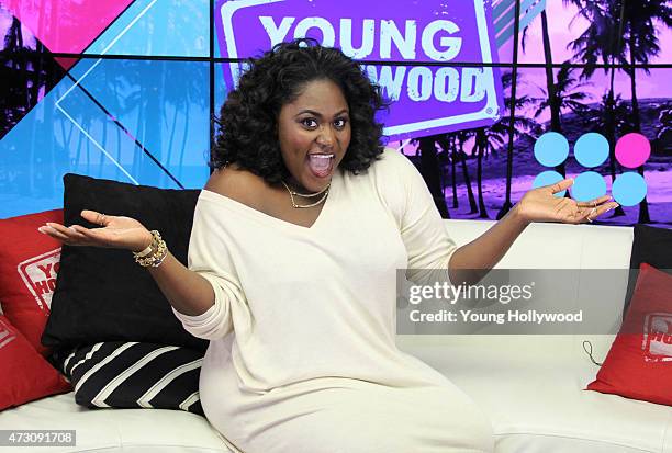 Danielle Brooks visits the Young Hollywood Studio on April 29, 2015 in Los Angeles, California.