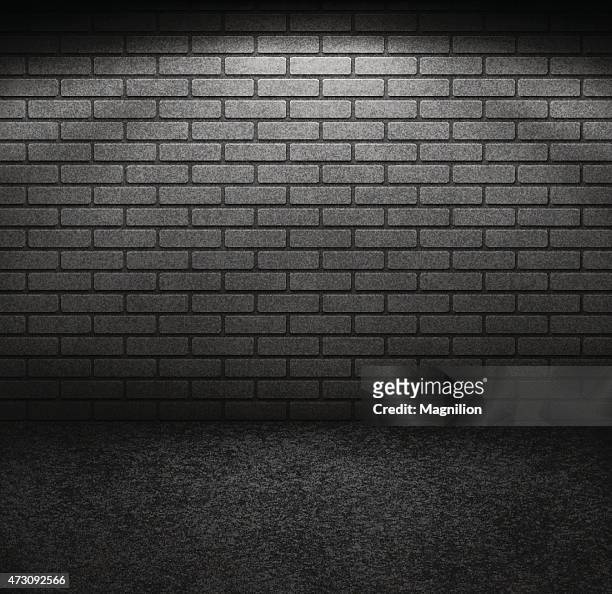 brick wall with light - brick wall stock illustrations
