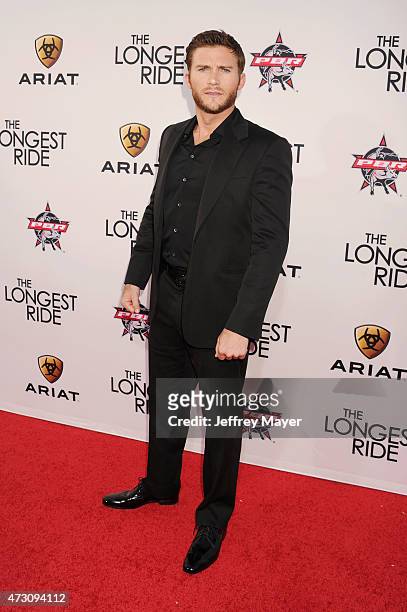 Actor Scott Eastwood attends the premiere of Twentieth Century Fox's 'The Longest RIde' at the TCL Chinese Theatre IMAX on April 6, 2015 in...