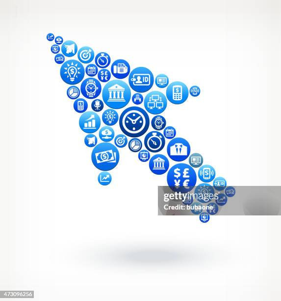 cursor business and finance vector buttons background - fax machine white background stock illustrations