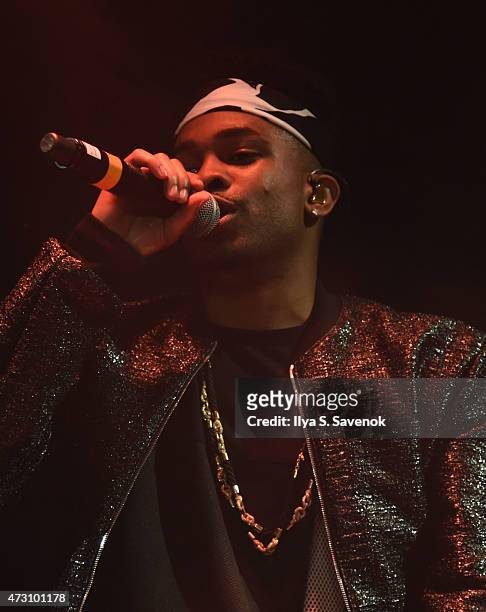 Elijah Blake performs during the Def Jam Upfronts 2015 Showcase Powered By Samsung Milk Music & Milk Video at Arena on May 12, 2015 in New York City.
