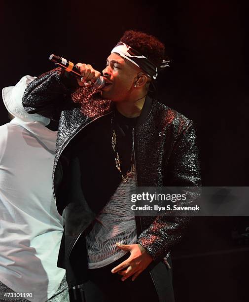 Elijah Blake performs during the Def Jam Upfronts 2015 Showcase Powered By Samsung Milk Music & Milk Video at Arena on May 12, 2015 in New York City.