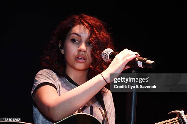 Alessia Cara performs during the Def Jam Upfronts 2015 Showcase Powered By Samsung Milk Music & Milk Video at Arena on May 12, 2015 in New York City.