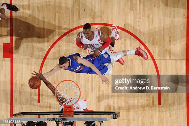 Austin Rivers of the Los Angeles Clippers shoots against the Houston Rockets in Game Five of the Western Conference Semifinals during the 2015 NBA...