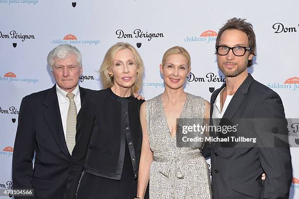 Actress Kelly Rutherford and family attend a cocktails and conversation event for the Children's Justice Campaign on May 12, 2015 in Beverly Hills,...