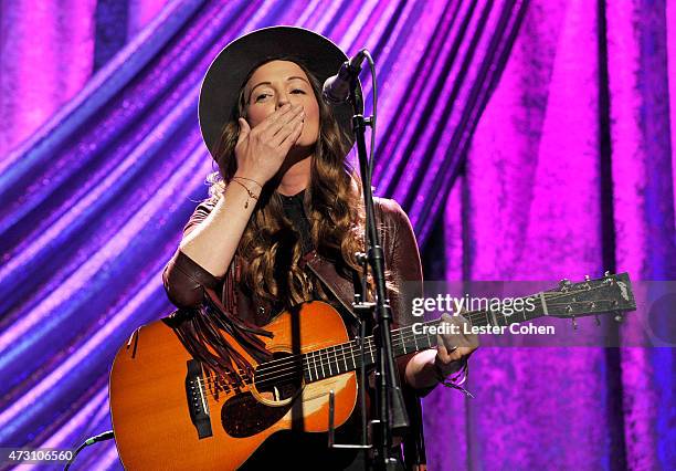 Singer-songwriter Brandi Carlile performs during the 63rd Annual BMI Pop Awards held at the Beverly Wilshire Hotel on May 12, 2015 in Beverly Hills,...