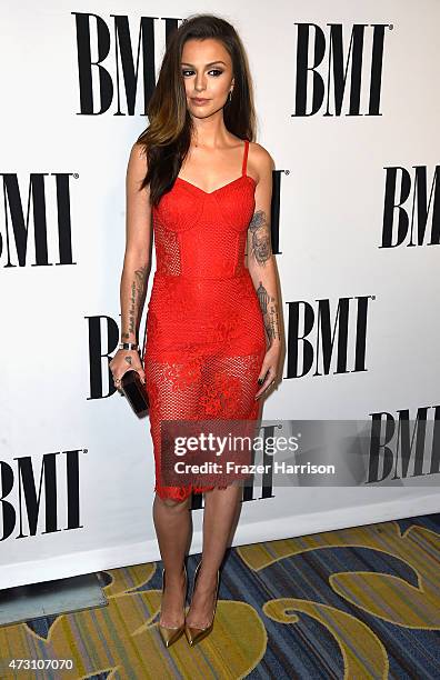 Singer Cher Lloyd arrives at the 63rd Annual BMI Pop Awards at Regent Beverly Wilshire Hotel on May 12, 2015 in Beverly Hills, California.