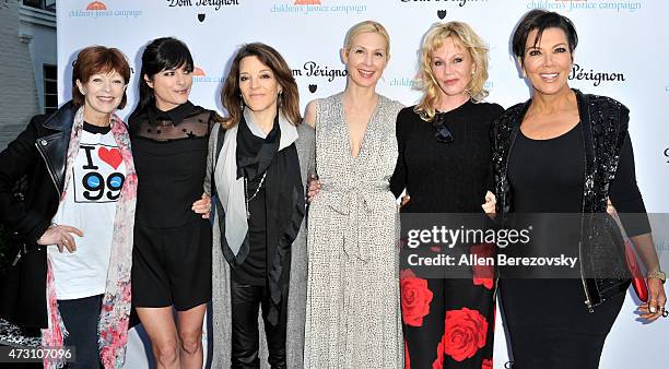 Actors Frances Fisher, Selma Blair, author Marianne Williamson, actors Kelly Rutherford, Melanie Griifith and TV personality Kris Jenner attend...
