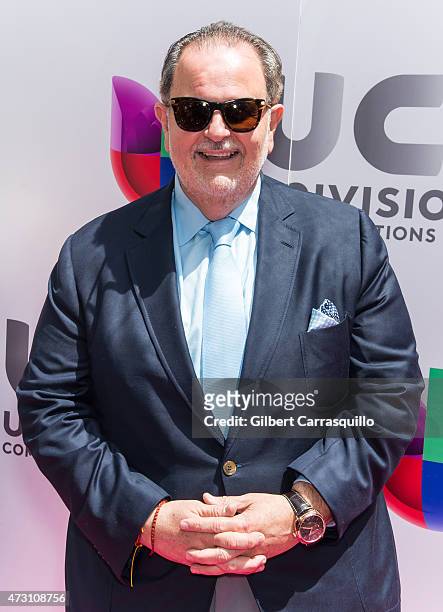 Co-host of the Univision Networks rated entertainment news show El Gordo y la Flaca, Raul 'El Gordo' De Molina attends Univision's 2015 Upfront at...