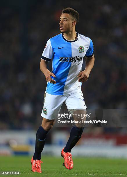Adam Henley of Blackburn in action during the FA Cup Quarter Final Replay match between Blackburn Rovers and Liverpool at Ewood Park on April 8, 2015...