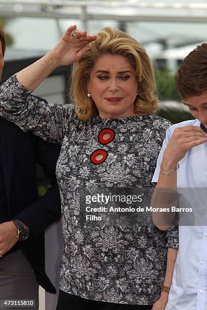 Catherine Deneuve attends the "La Tete Haute" photocall during the 68th annual Cannes Film Festival on May 13, 2015 in Cannes, France.