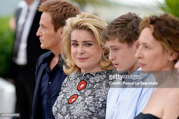 Catherine Deneuve attends a photocall for the opening film, "La Tete Haute" during the 68th annual Cannes Film Festival on May 13, 2015 in Cannes,...