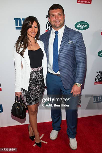Kathy Hynoski and New York Giants Henry Hynoski attends the 22nd Annual Gridiron Gala at New York Hilton Midtown on May 12, 2015 in New York City.