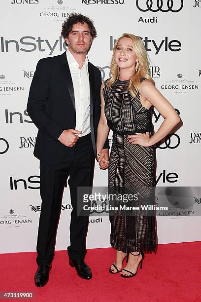 Vincent Fantauzzo and Asher Keddie arrive at the 2015 Women of Style Awards at Carriageworks on May 13, 2015 in Sydney, Australia.