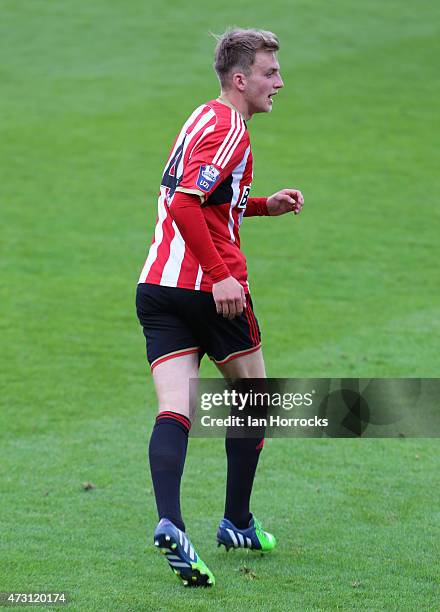 Martin Smith of Sunderland during the Barclays U21 Premier League match between Sunderland and Chelsea at the stadium of Light on May 11, 2015 in...