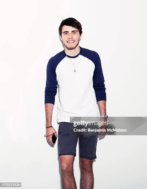 Social media blogger Alfie Deyes is photographed for the Telegraph on July 29, 2014 in London, England.