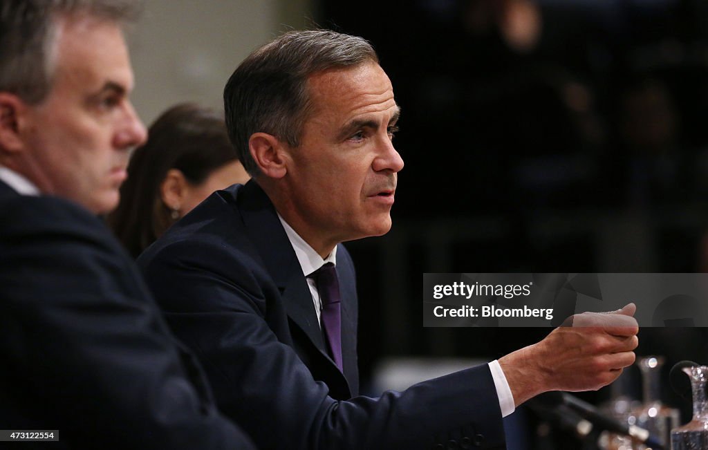 Bank Of England Governor Mark Carney Hosts Inflation Report News Conference