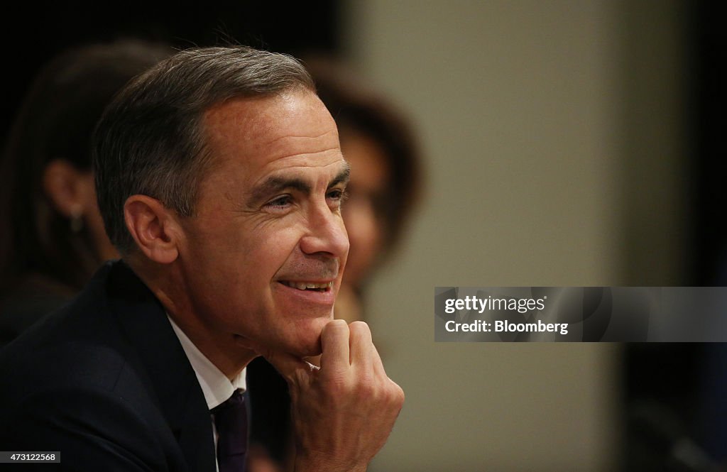 Bank Of England Governor Mark Carney Hosts Inflation Report News Conference
