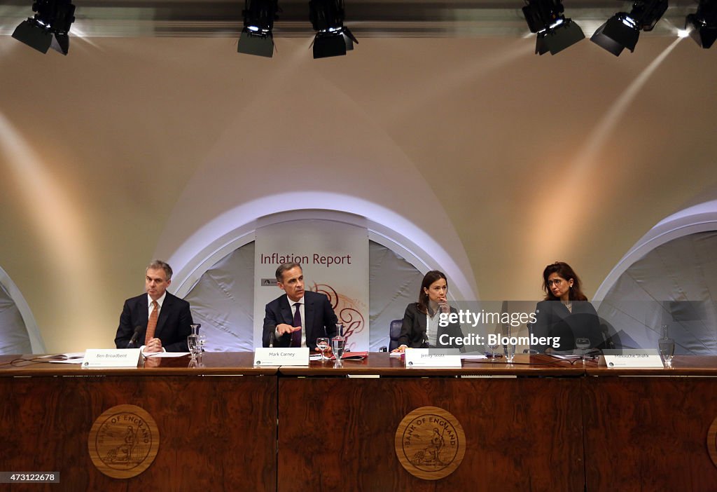 Bank Of England Governor Mark Carney Hosts Inflation Report News Conference