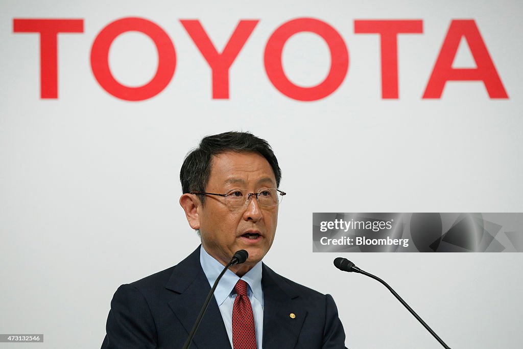 Toyota Motor Corp. President Akio Toyoda And Mazda Motor Co. President Masamichi Kogai Joint News Conference