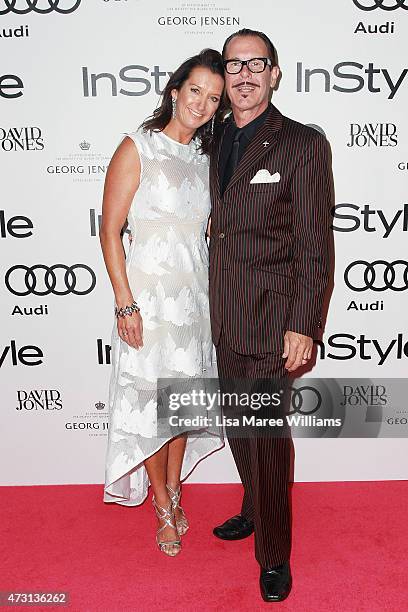 Layne Beachley and Kirk Pengilly arrive at the 2015 Women of Style Awards at Carriageworks on May 13, 2015 in Sydney, Australia.
