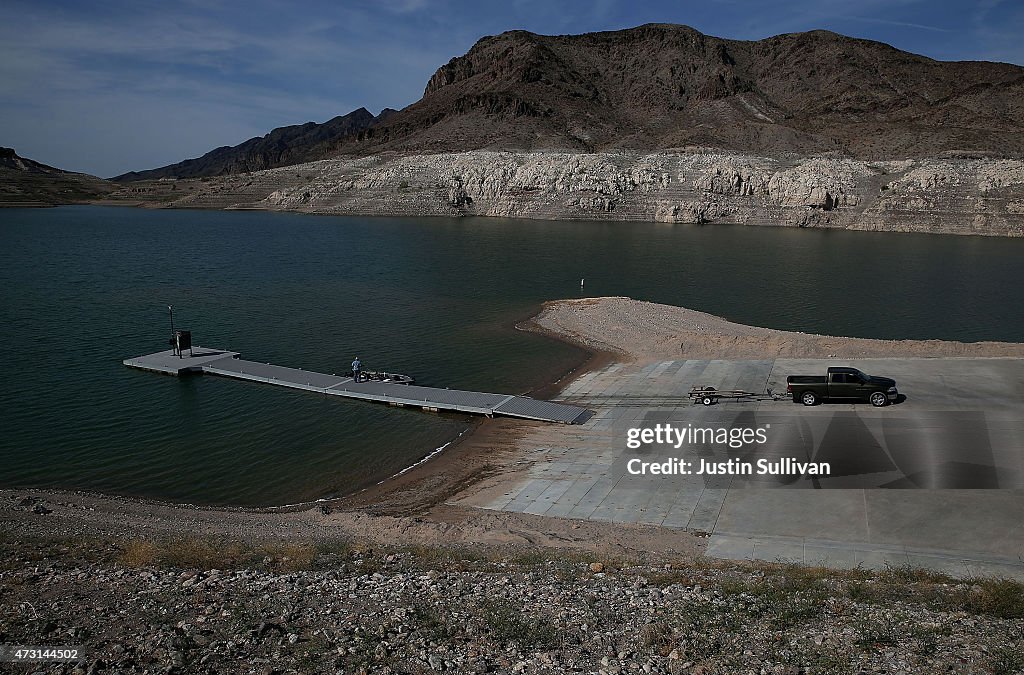 Lake Mead At Historic Low Levels Amid Drought In West