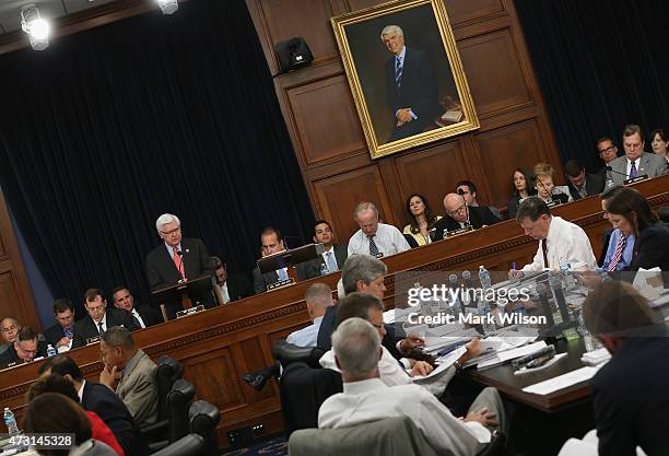 Chairman Hal Rogers speaks during a House Appropriations Committee markup on Capitol Hill, May 13, 2015 in Washington, DC. The full committee is in...
