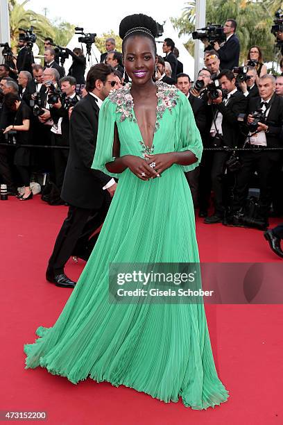 Actress Lupita Nyong'o attends the opening ceremony and premiere of "La Tete Haute" during the 68th annual Cannes Film Festival on May 13, 2015 in...