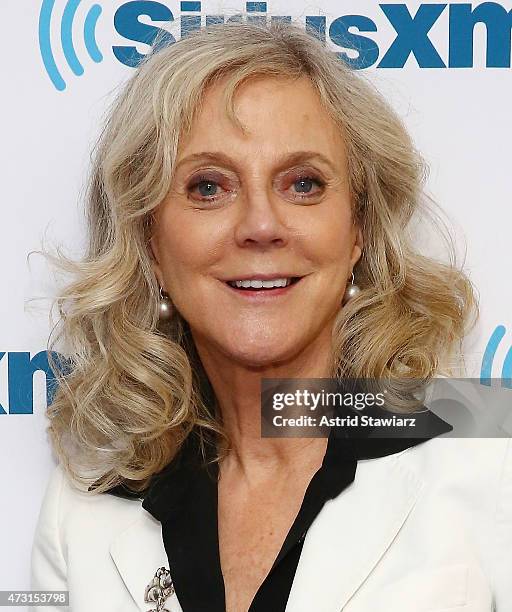 Actress Blythe Danner visits the SiriusXM Studios on May 13, 2015 in New York City.