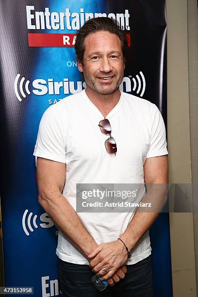 Actor David Duchovny visits Entertainment Weekly Radio at SiriusXM Studios on May 13, 2015 in New York City.