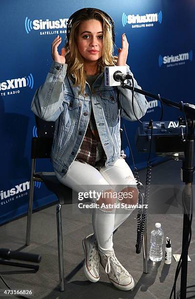 Singer Bea Miller performs on SiriusXM Hits 1 at the SiriusXM Studios on May 13, 2015 in New York City.