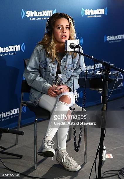 Singer Bea Miller performs on SiriusXM Hits 1 at the SiriusXM Studios on May 13, 2015 in New York City.