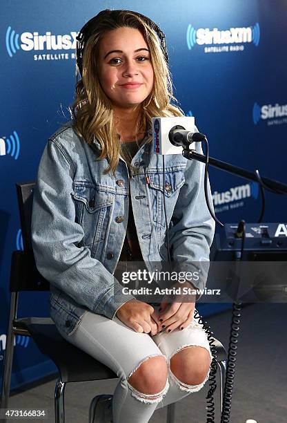 Singer Bea Miller performs on SiriusXM Hits 1 at the SiriusXM Studios on May 13, 2015 in New York City.