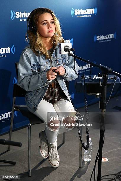 Singer Bea Miller performs on SiriusXM Hits 1 at the SiriusXM Studios on May 13, 2015 in New York City.