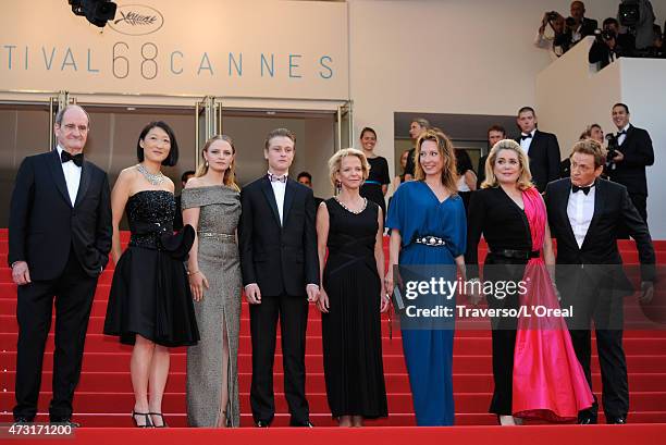 Politician Fleur Pellerin, actress Sara Forestier, actor Rod Paradot, director Emmanuelle Bercot, actress Catherine Deneuve, actor Benoit Magimel,...