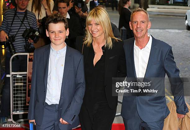 Woody Cook, Zoe Ball and Norman Cook attend the UK Gala screening of "Man Up" at The Curzon Mayfair on May 13, 2015 in London, England.