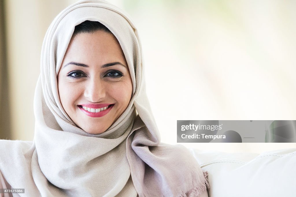 Beautifule middle eastern woman in Hijab.